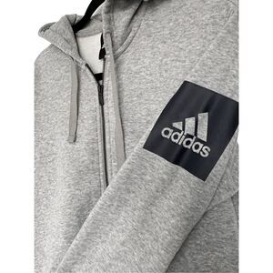 Adidas Women’s Gray Full Zip Long‎ Sleeve Hoodie Size Small